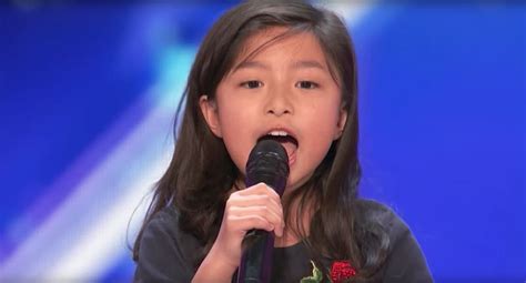 9 Year Old Celine Tam Blows Away Americas Got Talent Singing My Heart Will Go On