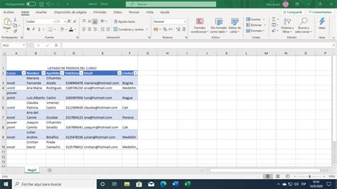 Crear Tablas Microsoft Excel Plataforma Virtual De Formación Profesional