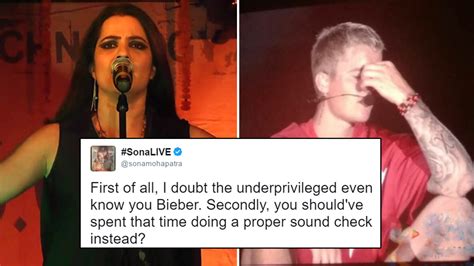 Sona Mohapatra Trashes Justin Bieber And Takes A Sly Dig At Sonakshi Again Well Obviously