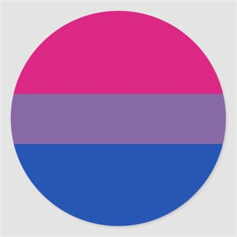 A Pink And Blue Circle Sticker