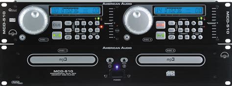 American Audio Mcd 510 Pro Dj Rack Mount Q Start Mp3 Dual Cd Player