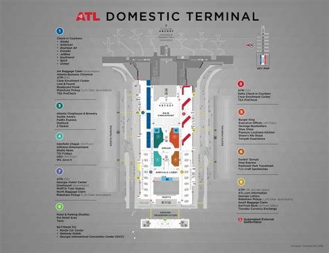 Atlanta Airport Terminal A Map Map 2023