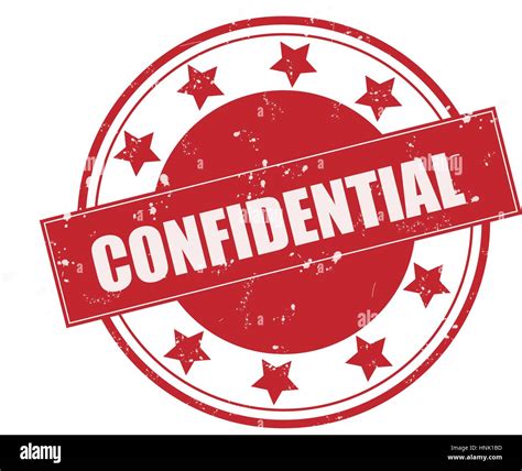 Confidential Rubber Stamp Stock Vector Image And Art Alamy