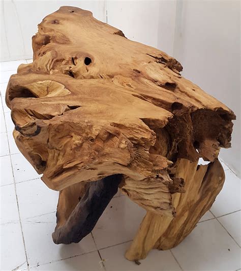 Solid Wooden Roots Furniture With Organic Natural Shapes Manufacturing