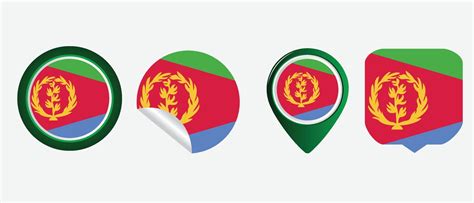 Eritrea Flag Flat Icon Symbol Vector Illustration 7919825 Vector Art