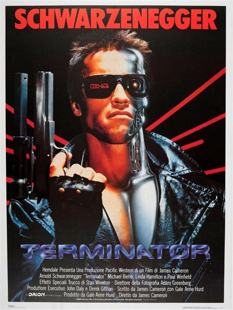 Unknown Large Original Vintage Sci Fi Movie Poster For Terminator