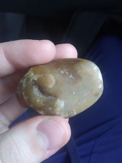 Is This Chalcedony I Believe It Has A Waxy Luster And Glows Yellow