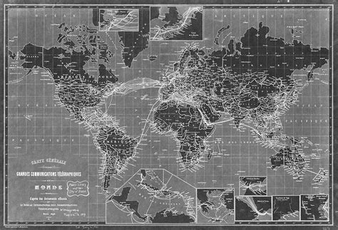 Black And White World Map 1898 Inverse By Bravuramedia Redbubble
