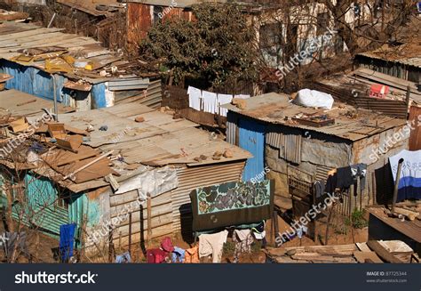 Soweto South Africa August 15 Shacks Of Soweto On August 15 2007