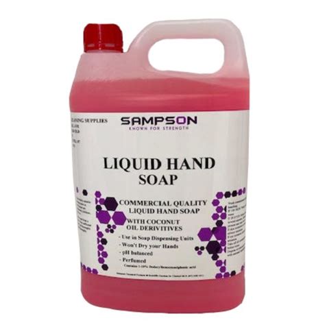 Liquid Hand Soap 5ltr Sampson Liqhs05 Chemicals Soaps Body Wash