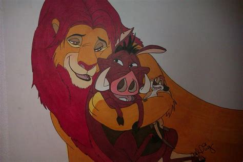 Simba Timon And Pumba By Ashzer101 On Deviantart