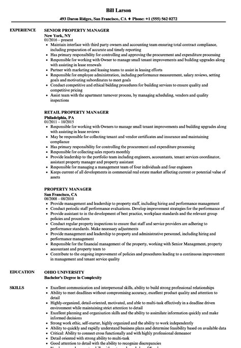 The sample below is for a emergency management resume. Property Manager Resume | IPASPHOTO