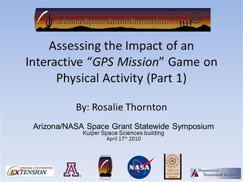Assessing The Impact Of An Interactive “gps Mission” Game On Physical