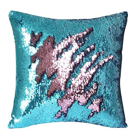 Mermaid Pillow Case Play Tailor Magic Reversible Sequin Pillow Cover