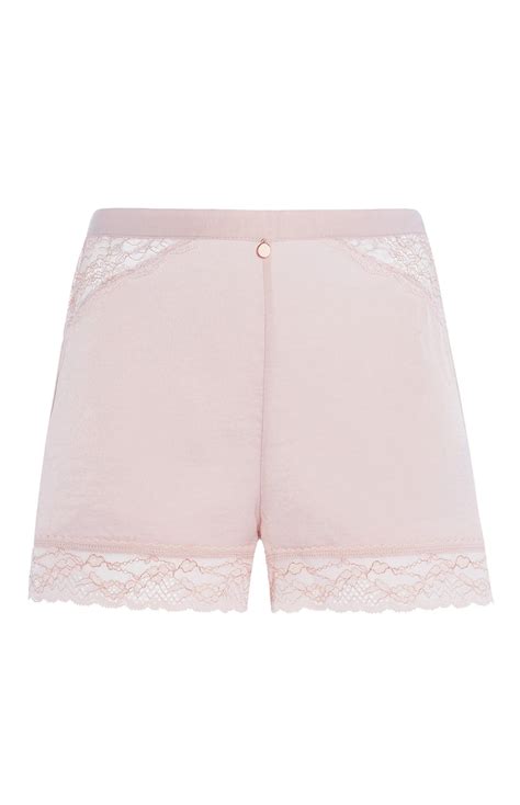 Pink Lace Pyjama Short Set Pyjamas Womens Categories Primark Uk Primark Uk Short Set