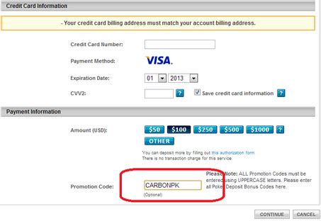 Why pay more than you have to? Carbon Poker Promo Code - Rakeback.com