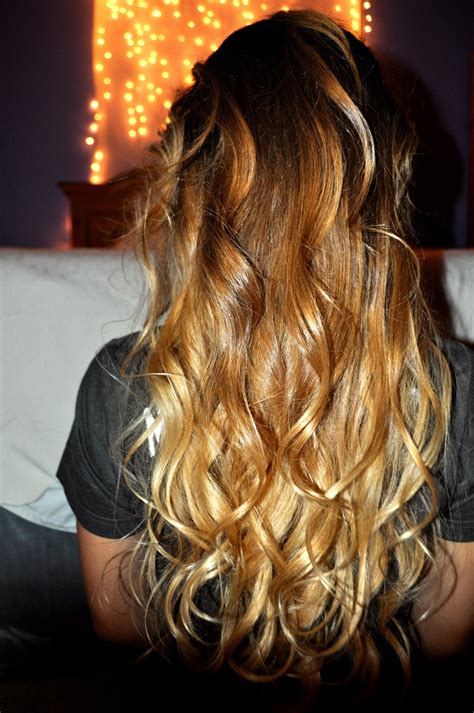 That way you can go from brown to honey to icy. Curly, soft, brown/blonde ombre | Hair | Pinterest | Ombre