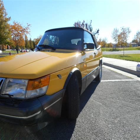 1991 Saab 900 Se Turbo Convertible 33k Miles Mint Monte Carlo Yellow