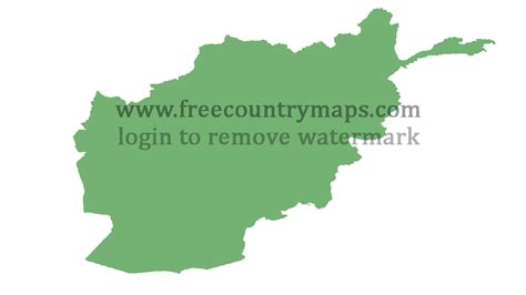 Blank Map Of Afghanistan Free  Png And Vector Blank Maps