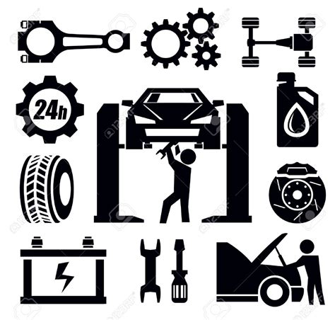 Mechanic Tool Clipart Black And White Clip Art Library