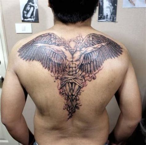 50 Beautiful Angel Tattoos For Men 2023 Devil Demon And Archangel