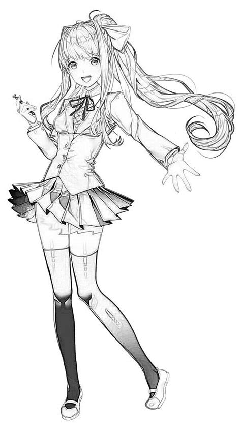 Uncolored Monika Rddlc