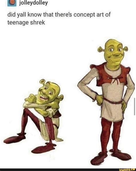 Jolleydolley Did Yall Know That Theres Concept Art Of Teenage Shrek