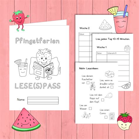 Lade dir den leseraupen lesepass zum ausdrucken herunter und fördere die lesemotivation deiner schülerinnen und schüler in der grundschule. Pfingstferien Lese(s)pass - Frau Locke