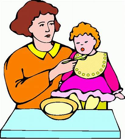 Clipart Eating Feeding Clip Cliparts Fed Feed