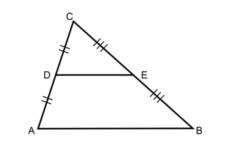 Thales Midpoint Theorem Is Used When Shapes Are Halved