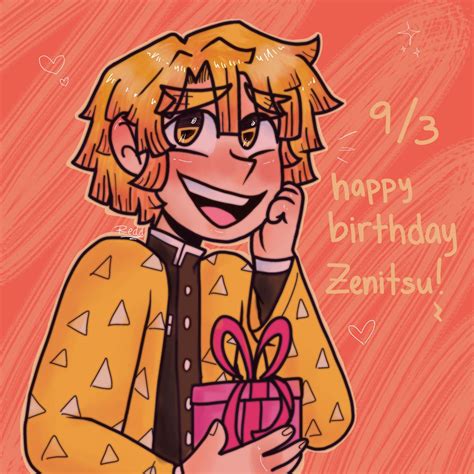 Zenitsu Birthday 2021 Anime Vault Boy Character