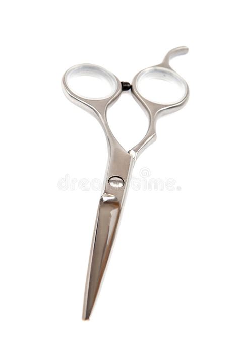 Professional Hairdressing Scissors Isolated On White Background Stock