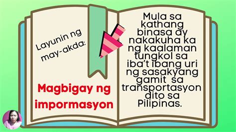 Pagtukoy Sa Layunin Ng May Akda Sa Kanyang Katha Teacher Mobile Legends