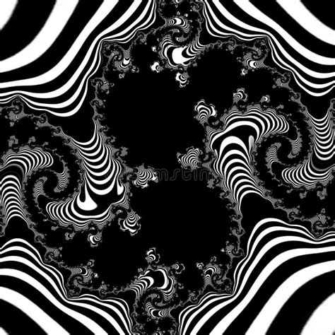 Black And White Abstract Patterns And Backgrounds Stock Illustration