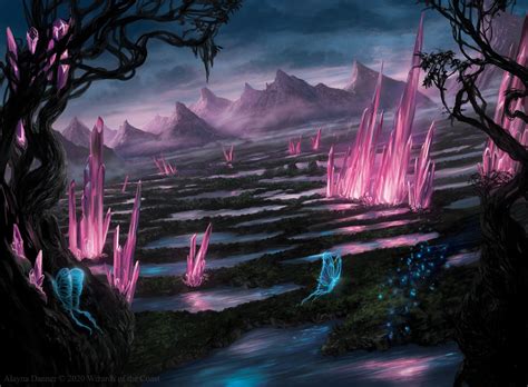 Mtg Art Swamp From Ikoria Set By Alayna Danner Art Of Magic The