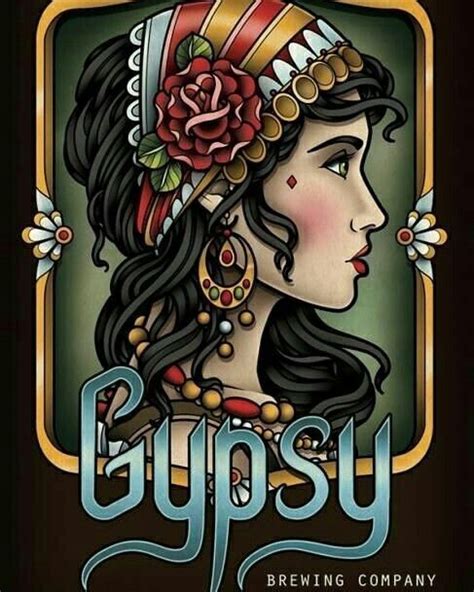 Pin By Zoran Popovic On Old School Tattoo Designs Gypsy Girl Tattoos