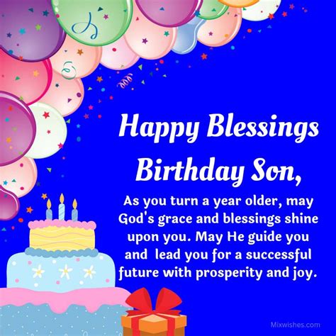 Blessing Birthday Wishes And Prayer For Son