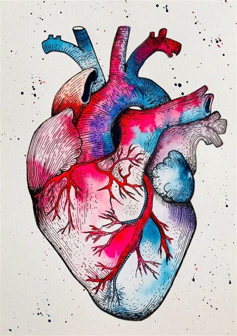 My Candy Heart Watercolour Digital Art Downloadable Art Etsy