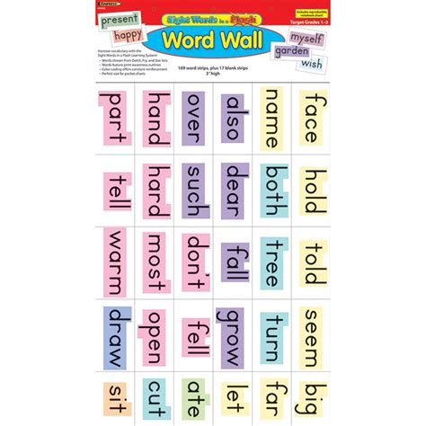 Sight Words In A Flash Gr 1 2 Word Walls Ep 2426 Teacher Created