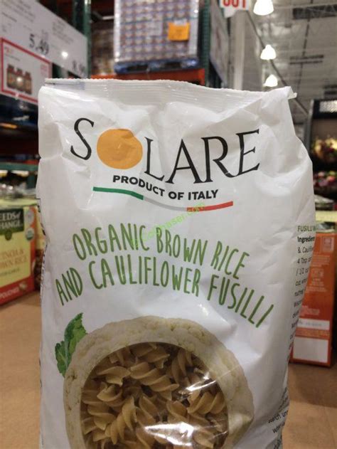I am just a fan of the company. Costco-1211501-Solare-Organic-Brown-Rice-and-Cauliflower ...