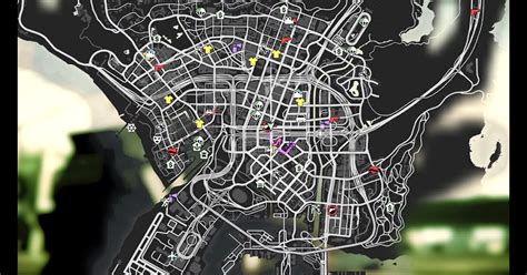 Gta 5 Map With Icons Time Zones Map World