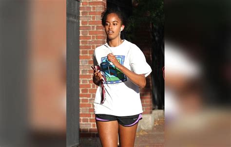 Malia Obama Goes For A Jog In Tiny Shorts Around Harvard