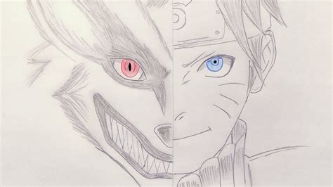 Naruto Nine Tailed Fox Sketch You Ve Really Captured Kurama S Personality