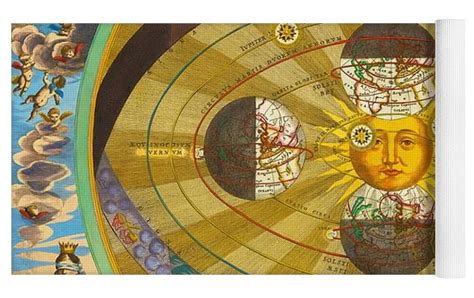 Andreas Cellarius Chart Illustrating A Heliocentric Model Of The