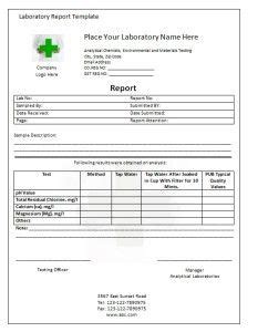 Laboratory Report Template Report Layout Report Design Lab Report