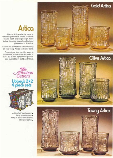An Advertisement For Glassware From The Early 20th Century Shows Different Types Of Glasses And