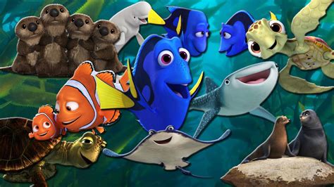 Finding Dory Cartoon Characters