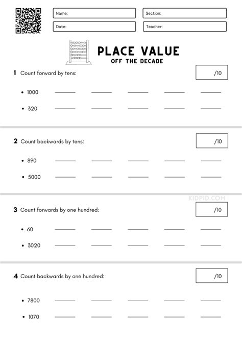 Place Value Worksheet Fifth Grade