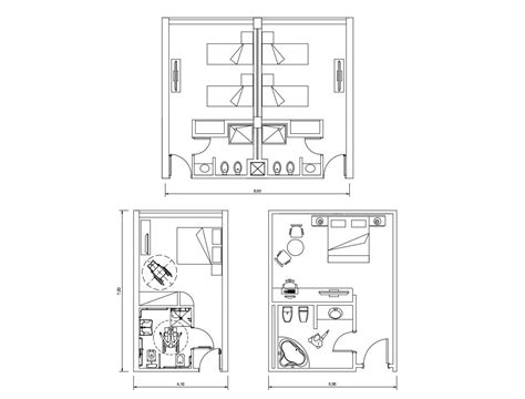 Hotel Room Design Plan In Autocad File Cadbull