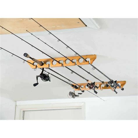 Make one with storage for boat or garage. Overhead Rod Rack | Fits 9 Fishing Rods - StoreYourBoard.com